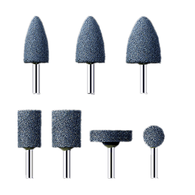 速发棕刚玉砂轮磨头 金属抛磨电钻光电磨机用圆柱圆锥形6mm打小电