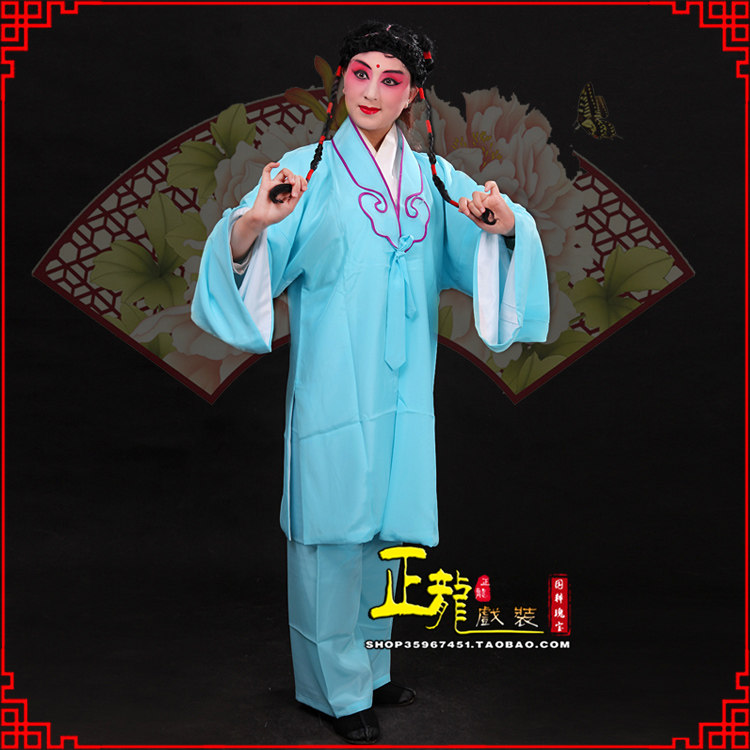 速发舞龙戏装书童服/京越剧黄梅戏戏曲正台演出衣装书童衣童子董