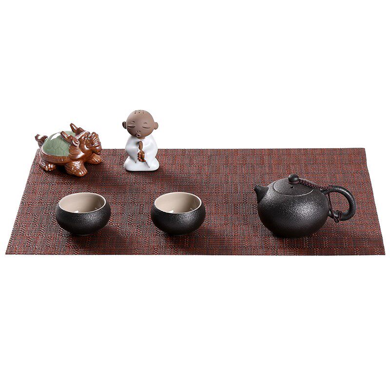茶盘茶垫茶叶渣过滤垫功夫茶具配件茶台隔茶渣防水茶网隔竹席茶席