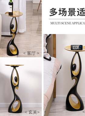 艺术人物大型落地摆件客厅迎宾电视柜沙发L玄关边轻奢家居软装饰