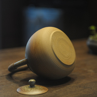 Z泡茶壶茶 柴烧窑变侧把煮茶壶纯手工大容量烧水粗陶壶电陶炉中式