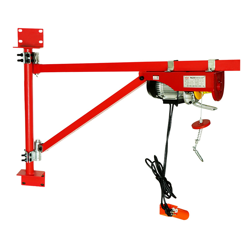 沪工微型电动葫芦22p0V家用吊机小型升降机屋顶装修提升机支架