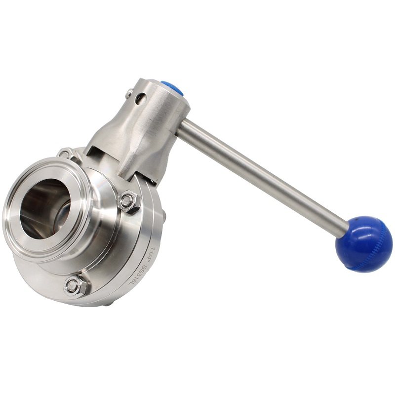 新宇304不锈钢快装蝶阀精酿食品卫生级手动快接卡V箍卡盘粉尘放料,五金/工具,蝶阀,淘宝优惠券,粉丝福利购,淘宝优惠卷