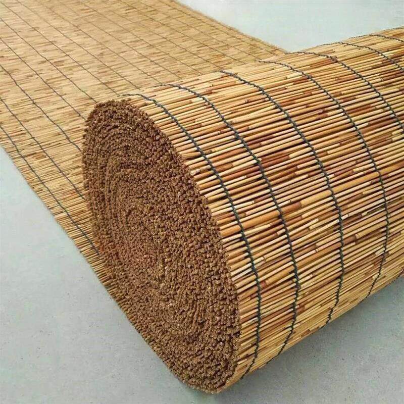 上新造景复古芦苇帘子遮阳席子B窗帘栅栏围栏苇芦禅约草编装饰