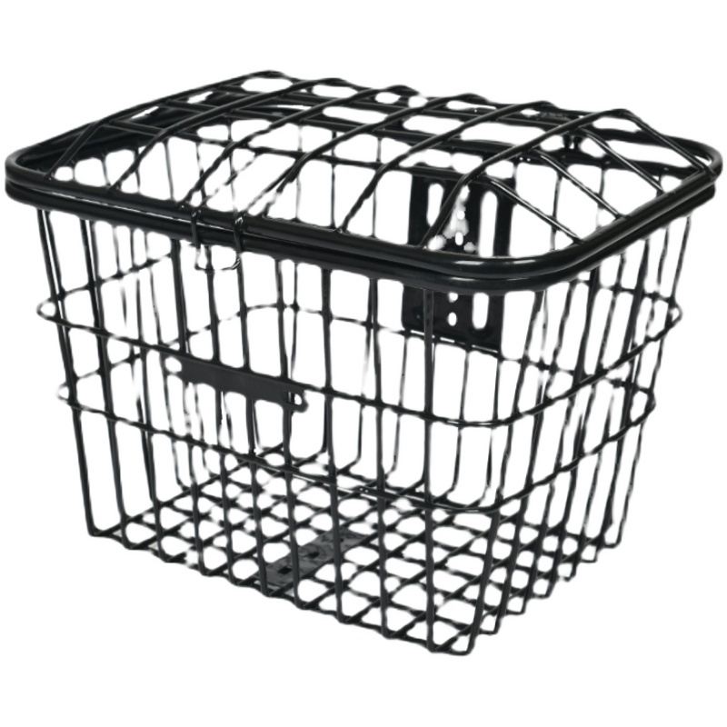 自行车后置车筐加大后用书包篮山地车娄折叠电动车筐子Z学生金属