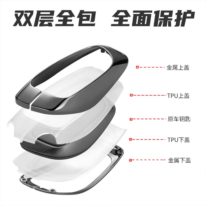 二代哈弗h9钥匙套2024款探境版2025新款汽车用品改装件Z金属保护