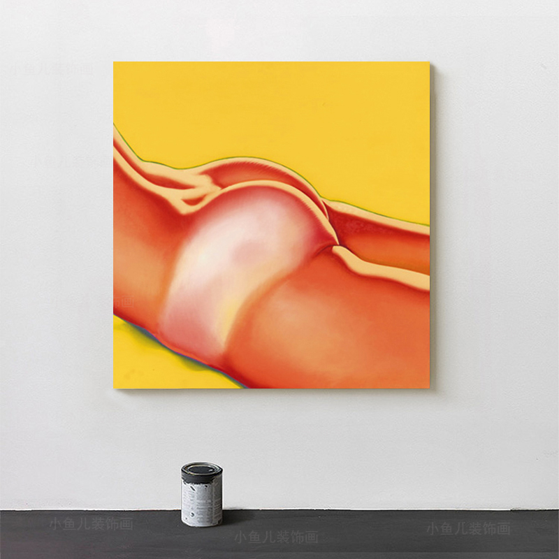 拉尔夫《晒伤背面》波普风人物装饰画玄关卫生间S样板房挂画无框图片