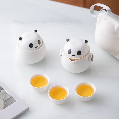 旅行茶具便携式一人茶水分离收纳包女士泡茶N器单人陶瓷快客杯户