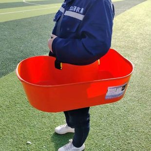 肩背式摘果桶撒肥料撒种子撒饲料F施肥神器塑料桶人工撒肥神器