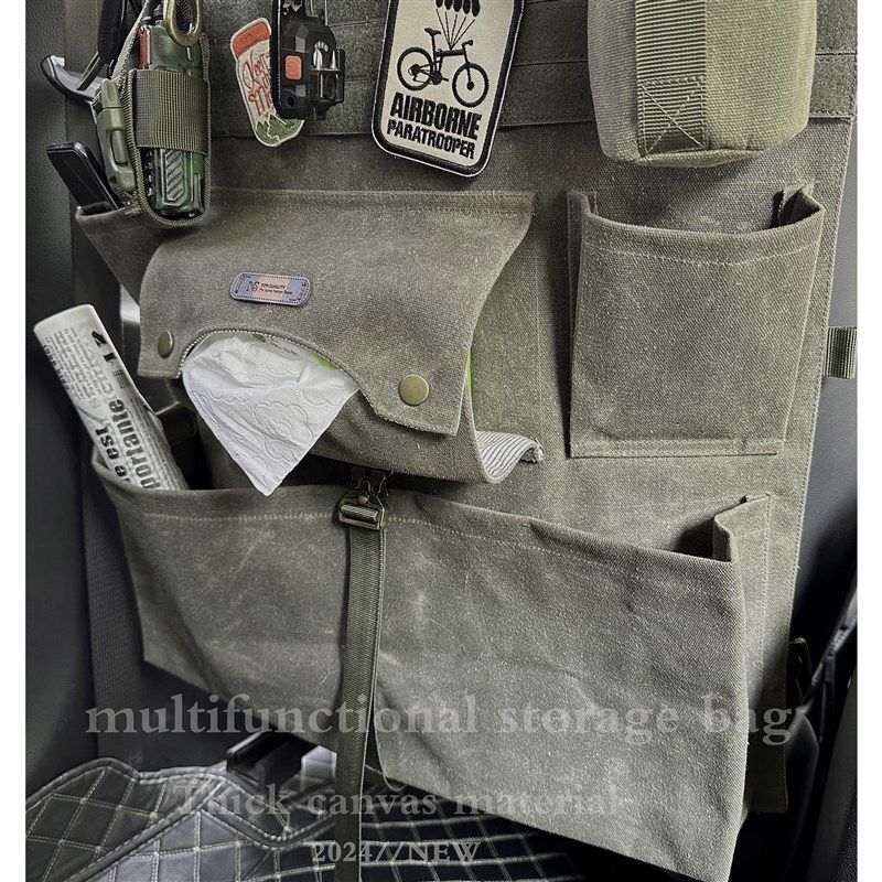 美式汽车椅背袋多功能车载靠背收纳挂袋野营户外墙挂W式杂物置物,汽车用品/电子/清洗/改装,车载收纳箱/袋/盒,淘宝优惠券,粉丝福利购,淘宝优惠卷