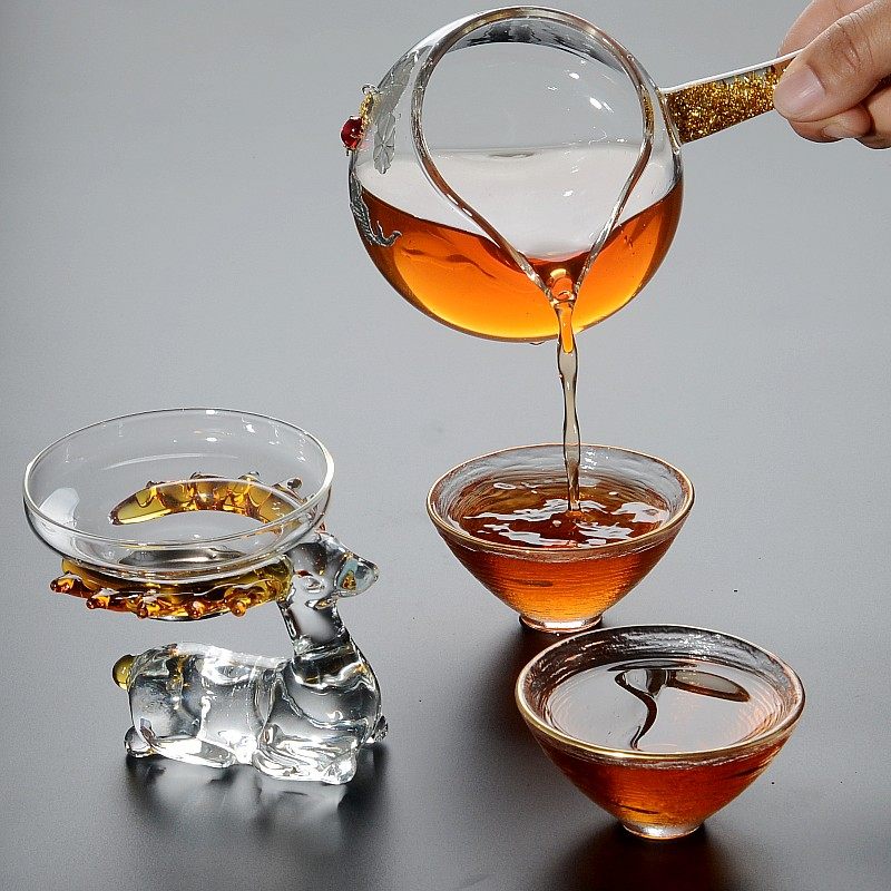 公道杯玻璃高档茶漏p一体侧把耐热加厚茶海分茶器茶具套装,餐饮具,公道杯,淘宝优惠券,粉丝福利购,淘宝优惠卷