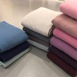 ins日式全棉纯色针o织床笠素色纯棉单双人天竺棉床单单件柔软裸睡