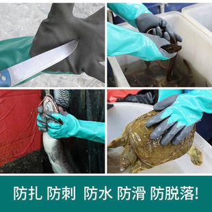 杀鱼杀鸡专用洗碗防水防烫隔热A厨房扎不烂的手套女做菜切菜橡皮