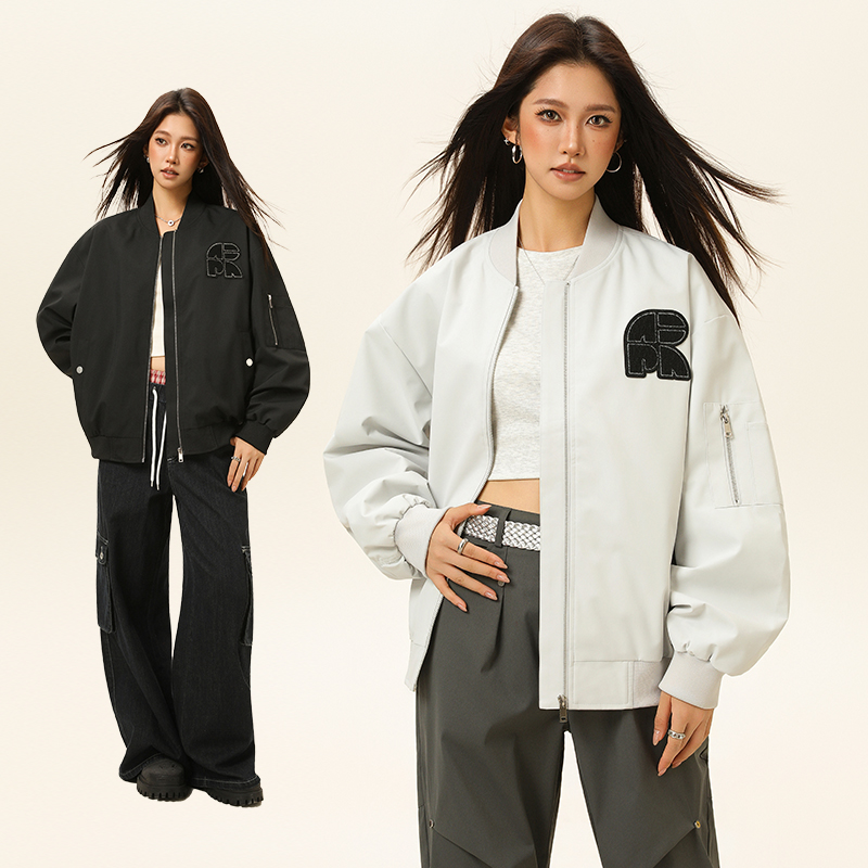 蕉下客运动简约风美式夹克春秋情侣休闲外套时尚女款潮流棒球服