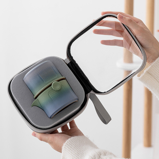 第二集只此青绿便捷式 送礼国潮 旅行茶具快客杯一壶二杯泡茶壶套装