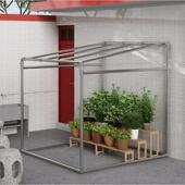 镀锌钢管晾衣架落地户外室外防风大型防风晒被子遮阳大棚葡萄架子