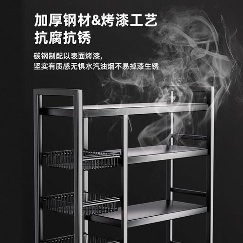 厨房没地方放蔬菜?厨房菜篮子落地置物K架多功能放菜收纳筐多层