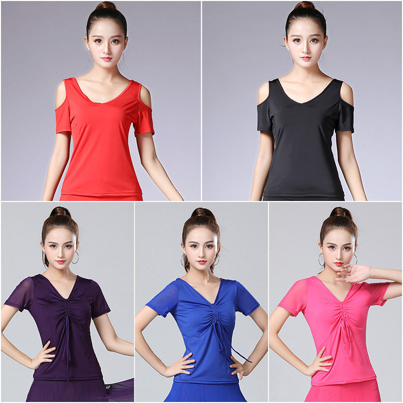 速发舞上衣性蹈华尔兹衣标舞上国春款舞感衣服