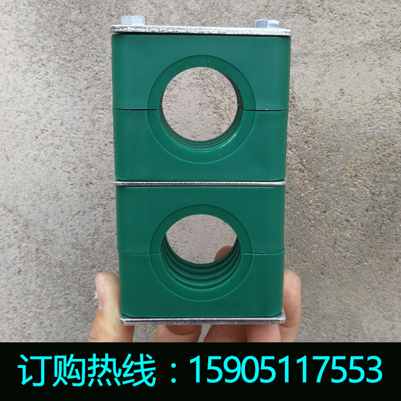 速发圆管固定夹 高压管管卡 水管固定卡 重型双孔塑料管夹 厂家直