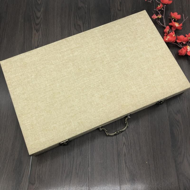 速发苏绣圆扇盒子锦盒宫扇礼品色红扇包装大锦盒团盒(不含扇子)