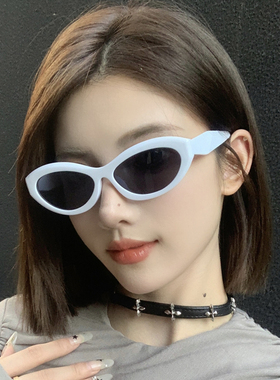 速发外镜款猫眼复古韩版白色防紫墨线小性款个脸痞帅太镜男潮