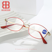 速发防蓝光视时士高清老老镜老光超轻花尚中老年人