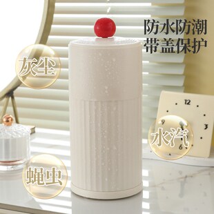 速发按桌化妆刷收纳筒收尘梳妆台压面化妆品防纳盒刷子桶自动升降