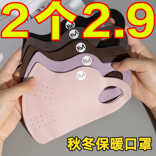 新款高颜值双面保暖口罩防风无痕