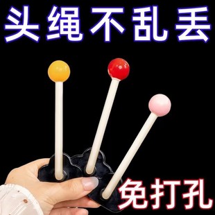 壁挂免打孔浴室皮筋头绳挂钩发绳首饰收纳神器 发圈发箍收纳架新款
