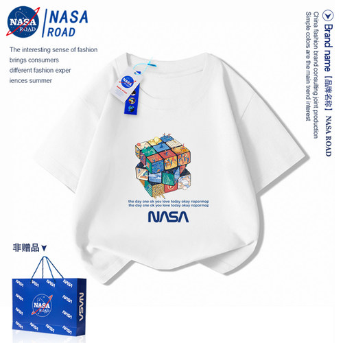 NASA联名男童短袖t恤夏季上衣