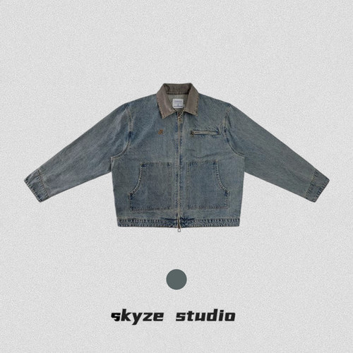 SkyzeStudio小众设计感牛仔夹克