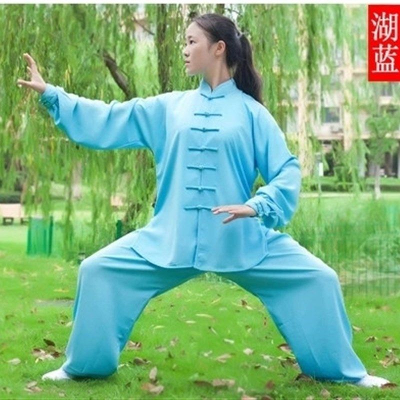 现货速发星光麻太极服春夏男表演练功服柔顺防静电中老年太极晨练