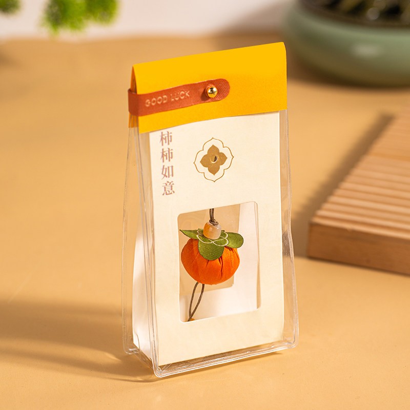 速发柿子香包香囊材料包祈福小香袋随身驱蚊车用挂件吊坠柿柿如意