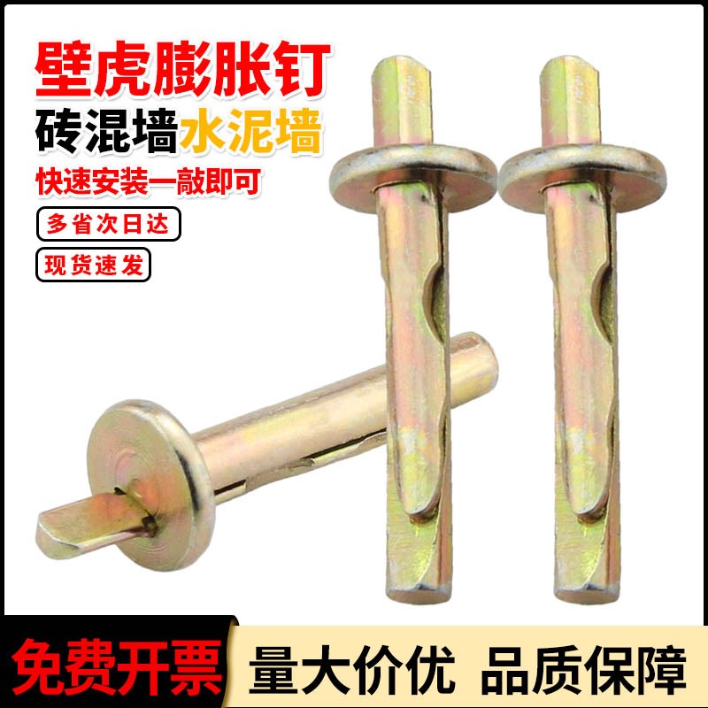 速发插片壁虎膨胀钉敲击式壁虎膨胀螺丝锤击膨胀门窗吊顶膨胀螺栓
