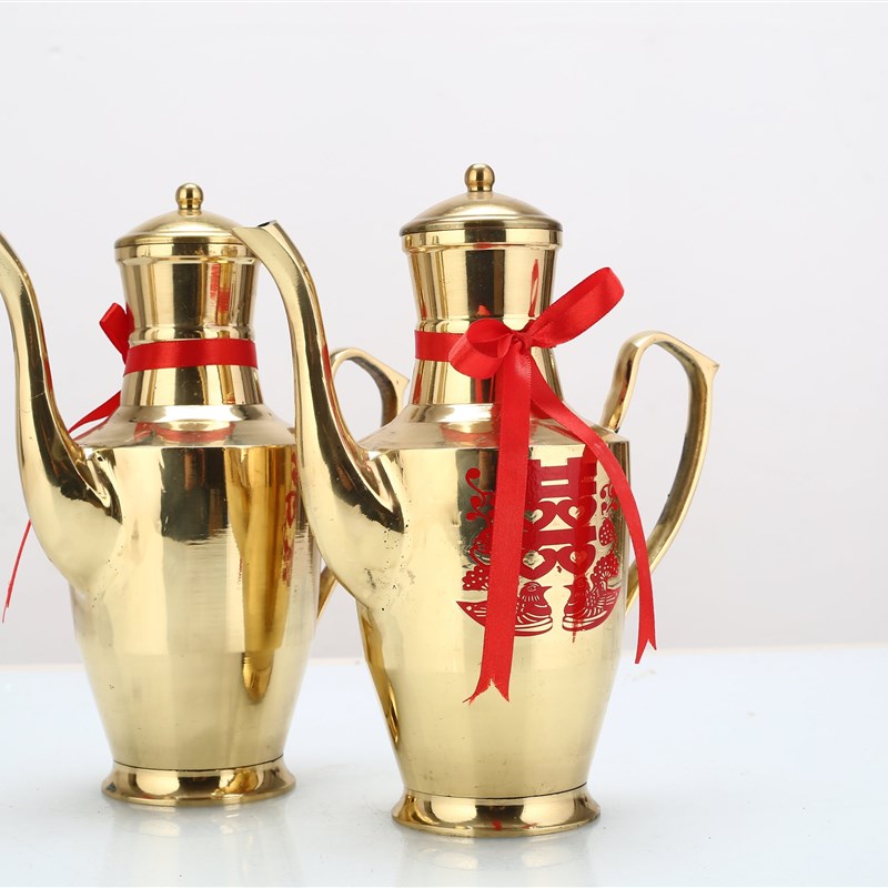 速发结婚酒壶 传统中式 铜酒壶婚庆酒壶 锡酒壶 嫁妆婚庆用品