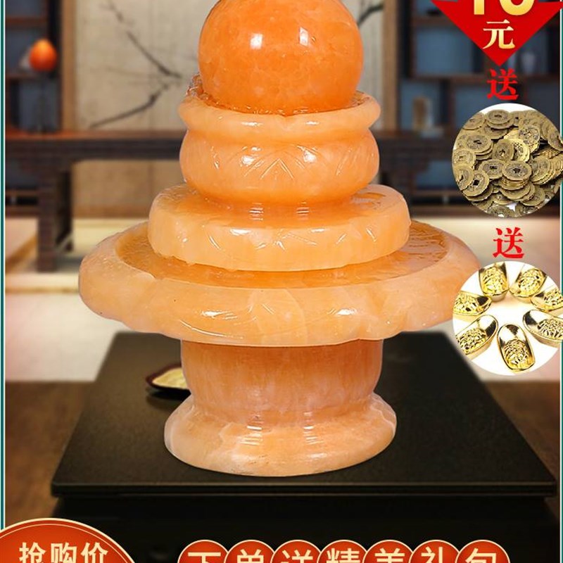 速发透光假山流公喷泉石材转水球创意家居装饰办动室摆件开业礼品
