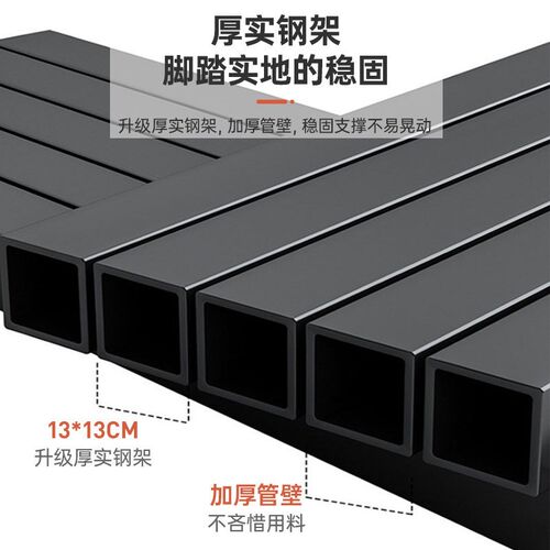 速发B^t书架置物架落地家用客厅多层可收纳铁艺书柜小型简易储物