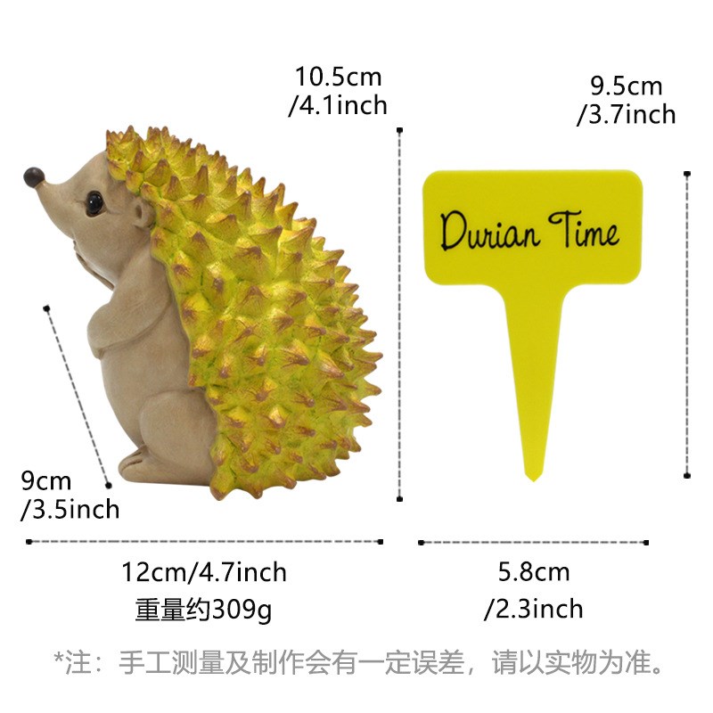速发刺猬花园装饰摆件创意桌面小刺猬树脂工艺品盆栽景观装饰