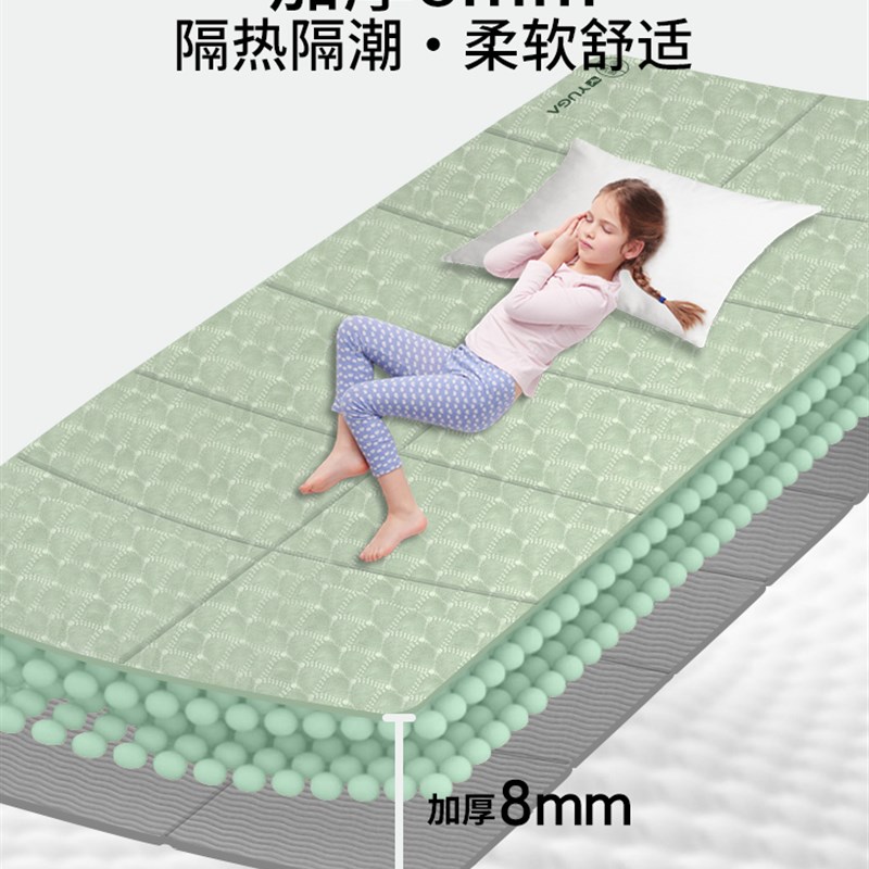 现货速发小学生摺叠午睡垫摺叠瑜珈垫午休垫子可携式教室用家用防