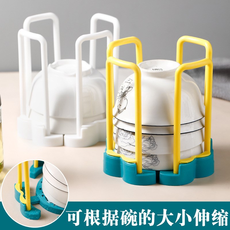 速发家用碗架厨房碗柜碗盘子碗盆桌上用沥水架桌面物子饭碗收碟置