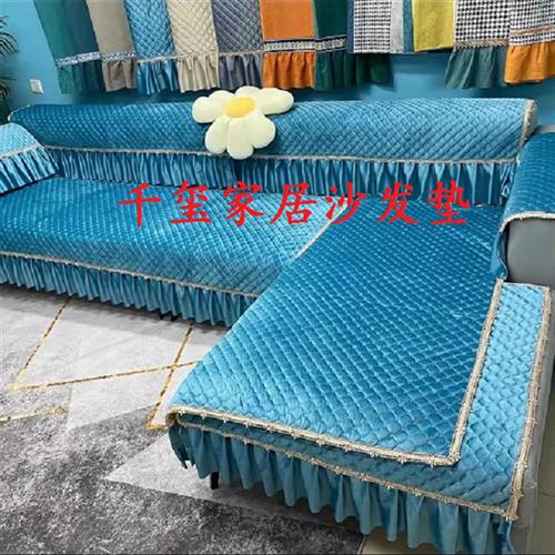 速发认准【单片超连结】四【通用绒防发沙滑垫季单片】纯色高档