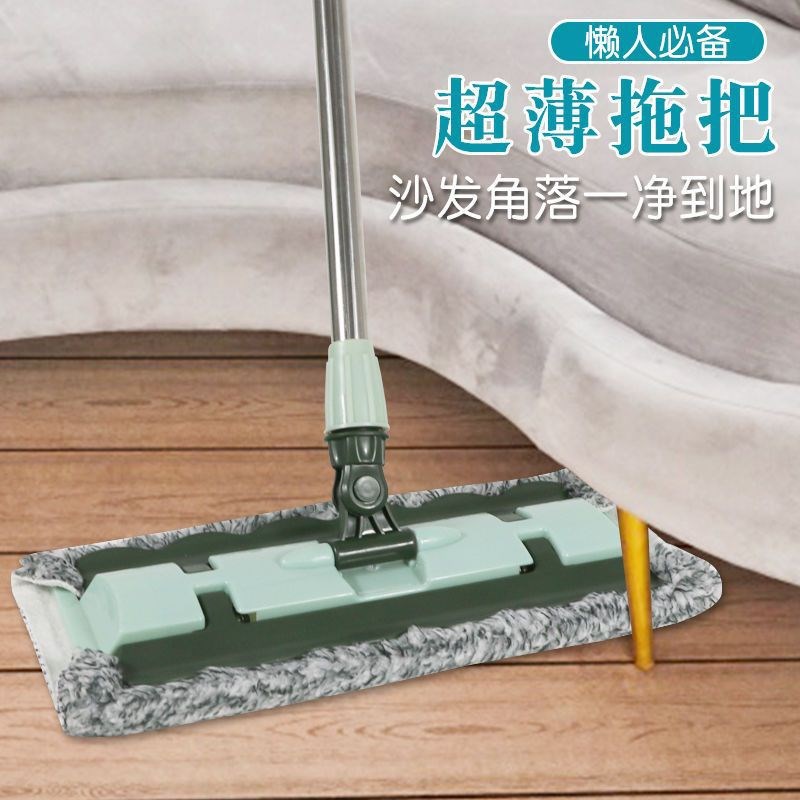 速发平板拖把夹布式干湿两用替换布懒人旋转拖地神器家庭宿舍擦地