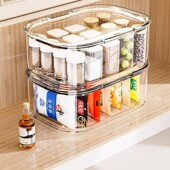 调料罐收纳盒厨房台面调味盐轻奢置物架用品家用大全高端香料袋装