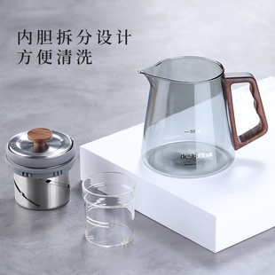 电陶炉煮茶器煮茶壶高档 旋转升降泡茶壶耐高温p玻璃家用茶具套装