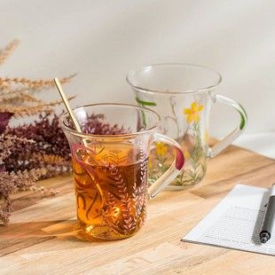 西比尔字母玻璃杯茶杯创意家用耐高温早餐杯喝水杯马克Z杯情侣杯