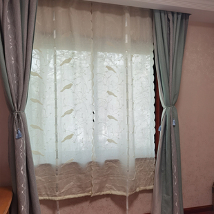 饰帘卧室提拉 免打孔罗马帘透光不透人纱窗帘厨房隔断门帘阳台R装