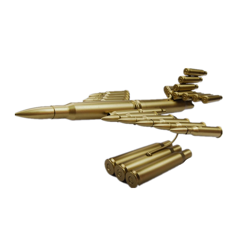 纯金属子弹壳工艺品飞机模型铁艺战斗机个性军人家居装Z饰品小摆