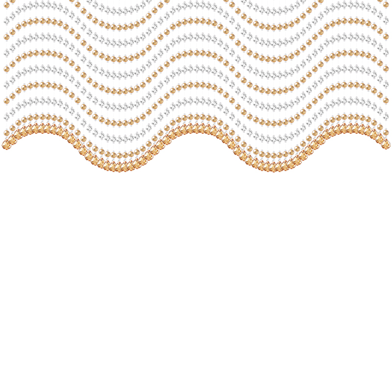 水晶帘子客e厅餐厅玄关波浪形装饰卧室门帘遮挡珠链挂帘珠帘隔断