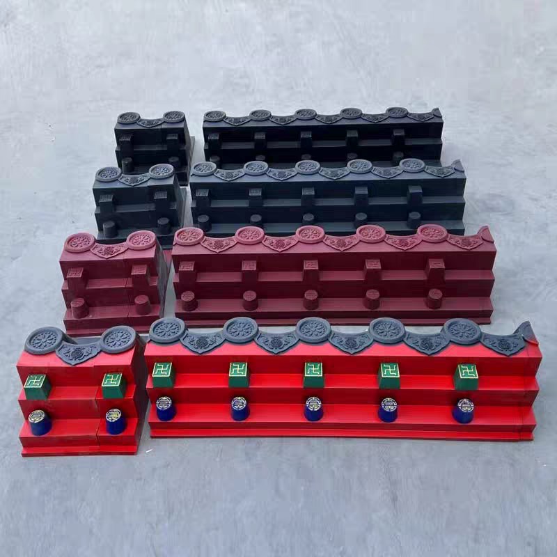 特厚加厚3毫米中号免架子瓦封板A一体仿古屋檐瓦装饰瓦中式树脂瓦