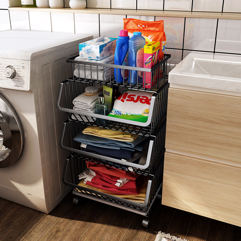 厨房蔬菜收纳筐置物架家用多层落地放菜水果篮子T带接水盘储物锅,厨房/烹饪用具,厨房置物架/置物柜/角架,淘宝优惠券,粉丝福利购,淘宝优惠卷